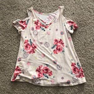 Flower shirt from justice.